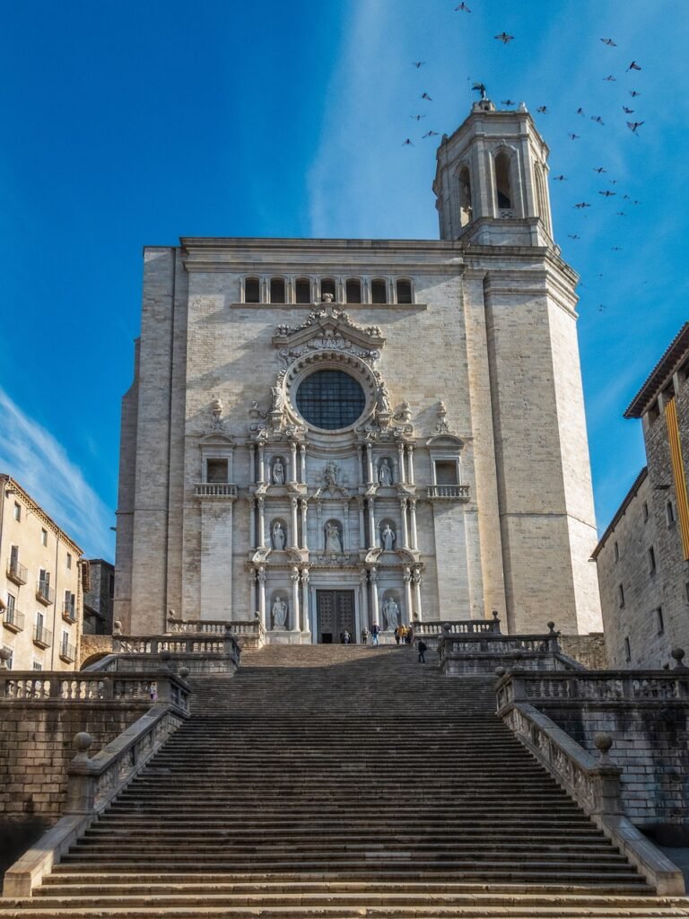 Girona Cathedral Gothic Façade