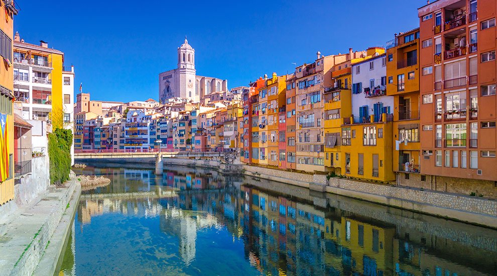 Houses at Girona River